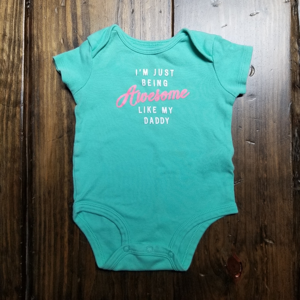 Carter's Awesome Like Daddy 9 Mo Baby Girls Onesie